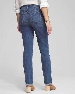 Girlfriend Fray Hem Jeans click to view larger image.