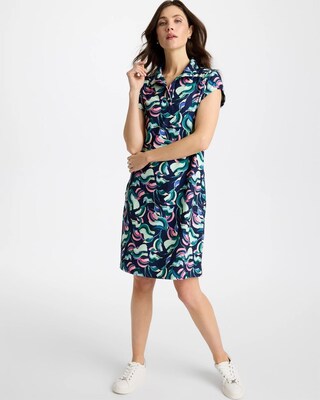 Zenergy® UPF Blooms Polo Dress