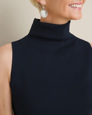Easy Chic Mock Neck Sleeveless Sweater