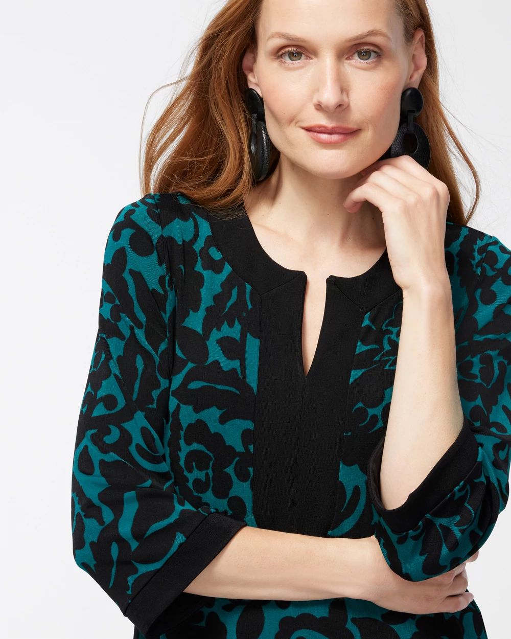 Travelers Foliage Long Sleeve Kurta