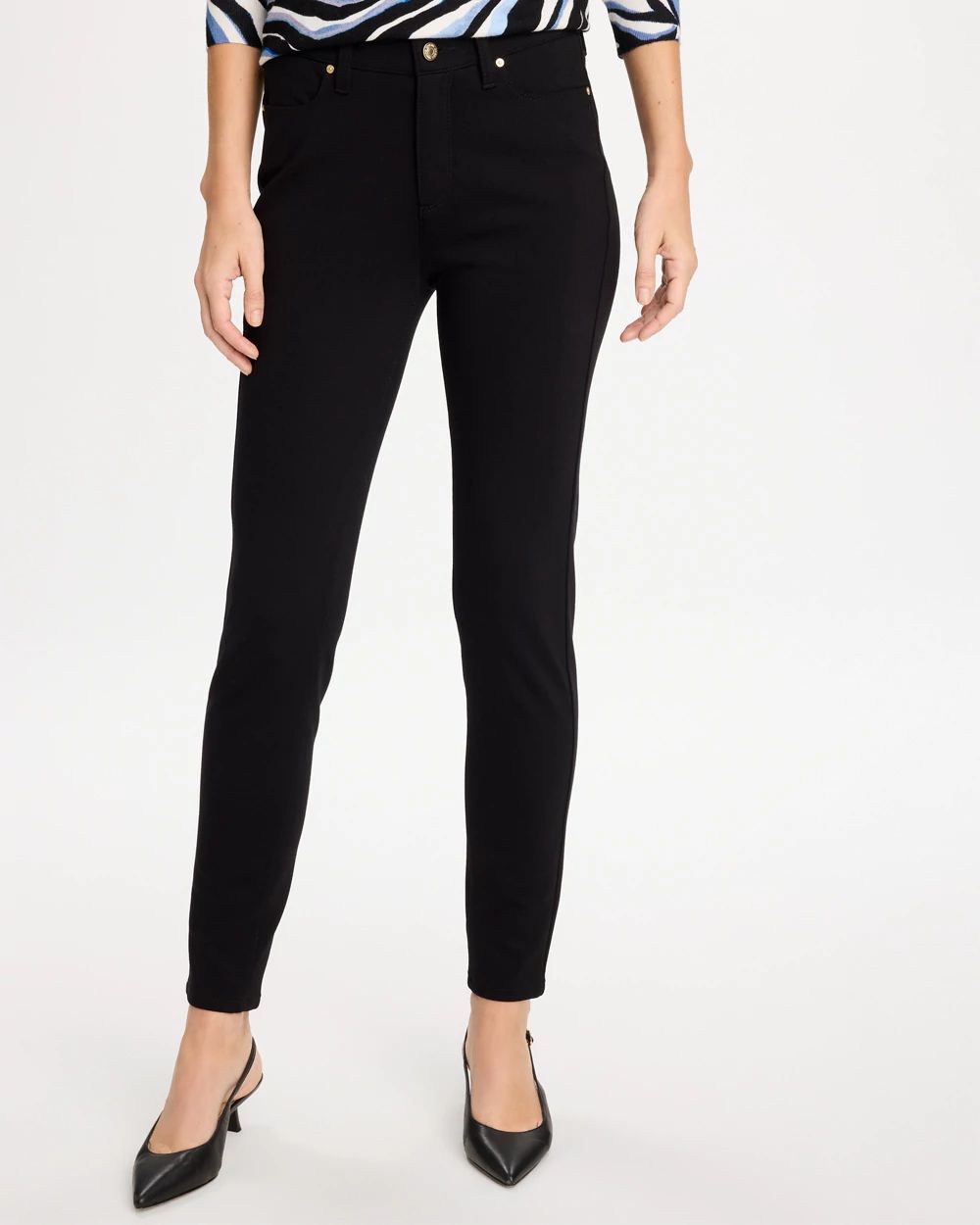 Ponte Five Pocket Skinny Pants click to view larger image.
