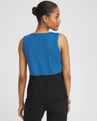 Colorblock V-neck Sweater Tank