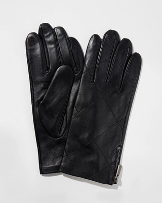 Leather Quilted Gloves