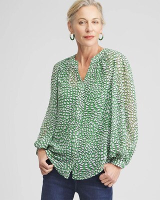 Abstract Print Blouse