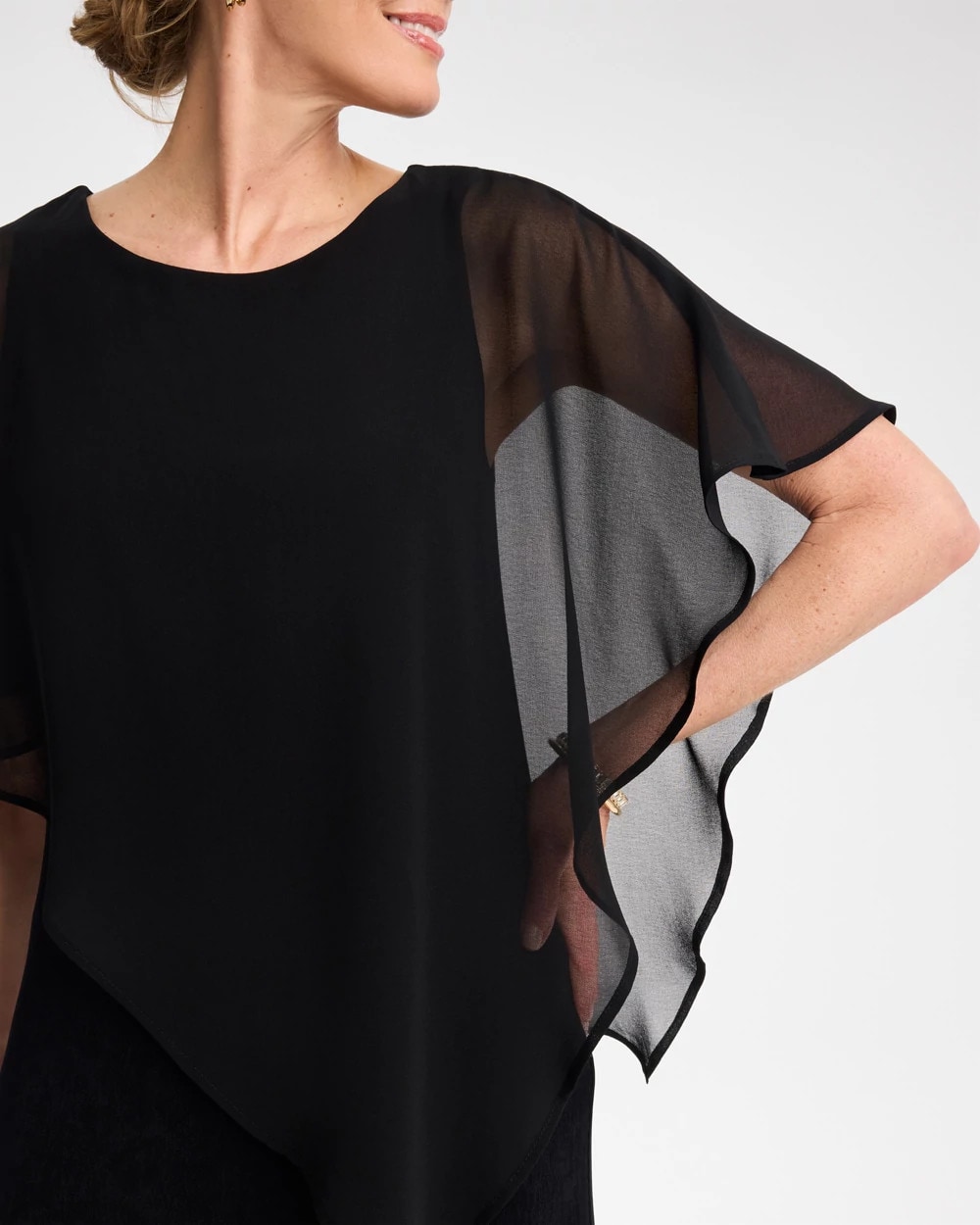 Travelers™ Chiffon Overlay Dress