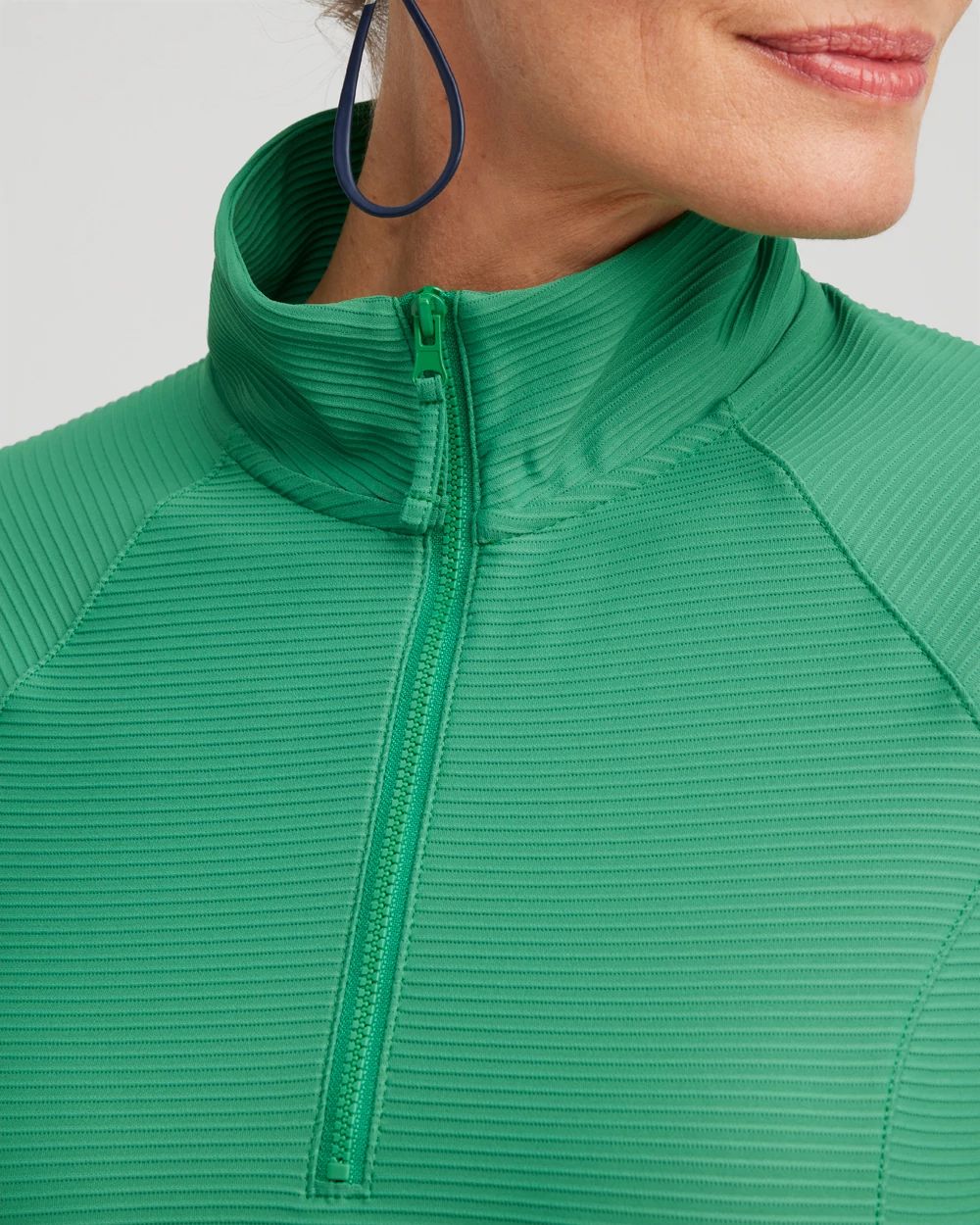 Zenergy® Mesh Detail Zip Pullover