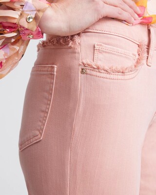 Girlfriend Frayed Cropped Jeans click to view larger image.