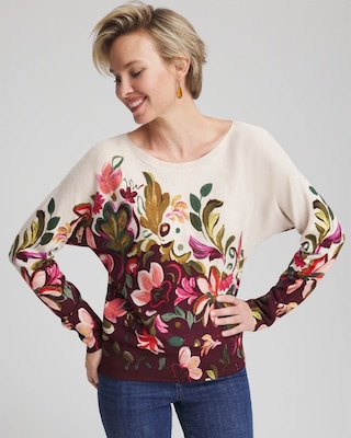 Ella Dolman Chianti Pullover Sweater