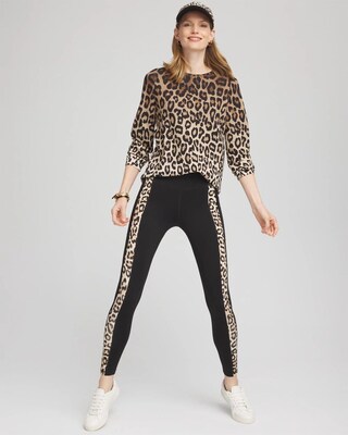 Zenergy® Scuba Leopard Print Top