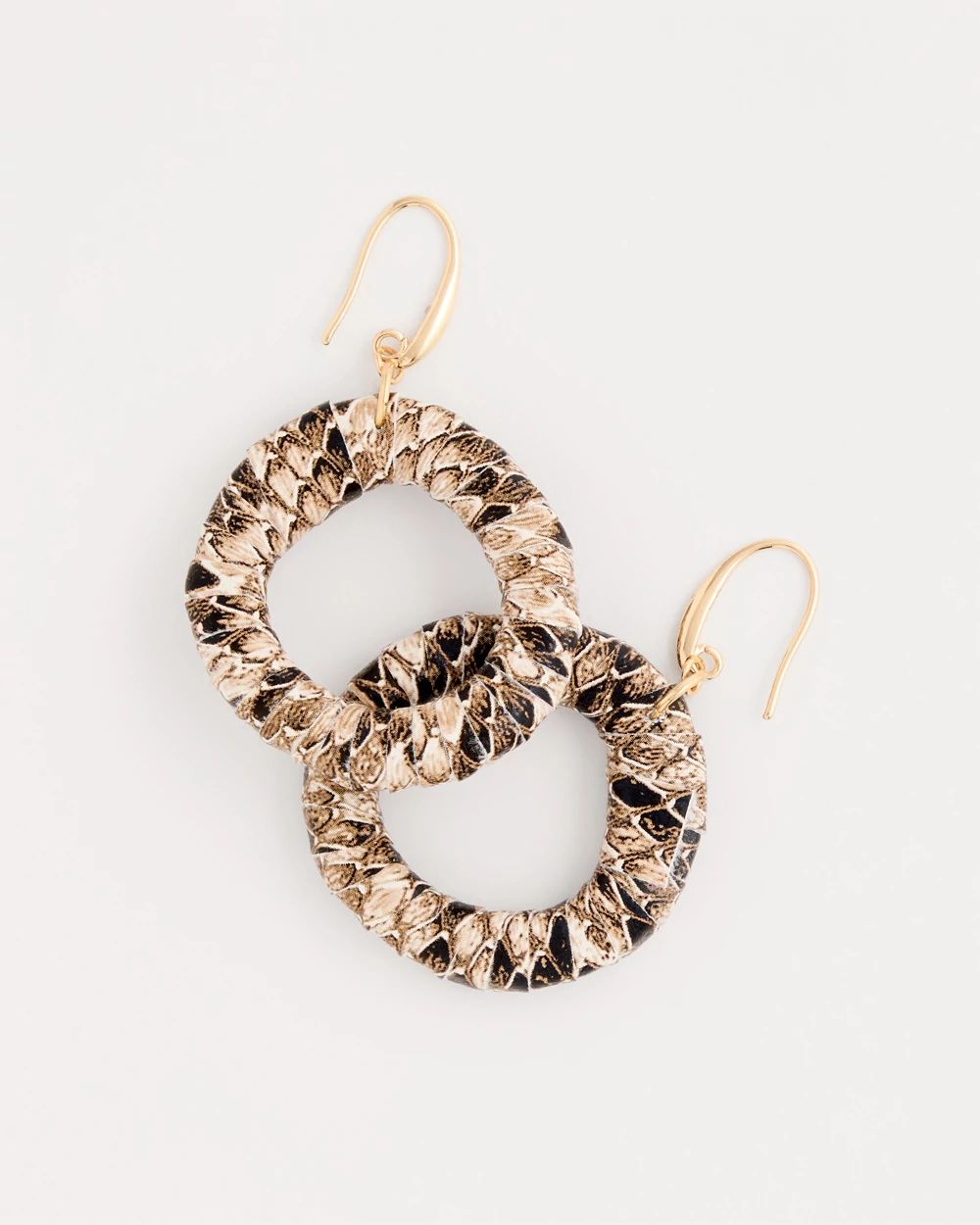 Open Hoop Reptile Earrings click to view larger image.