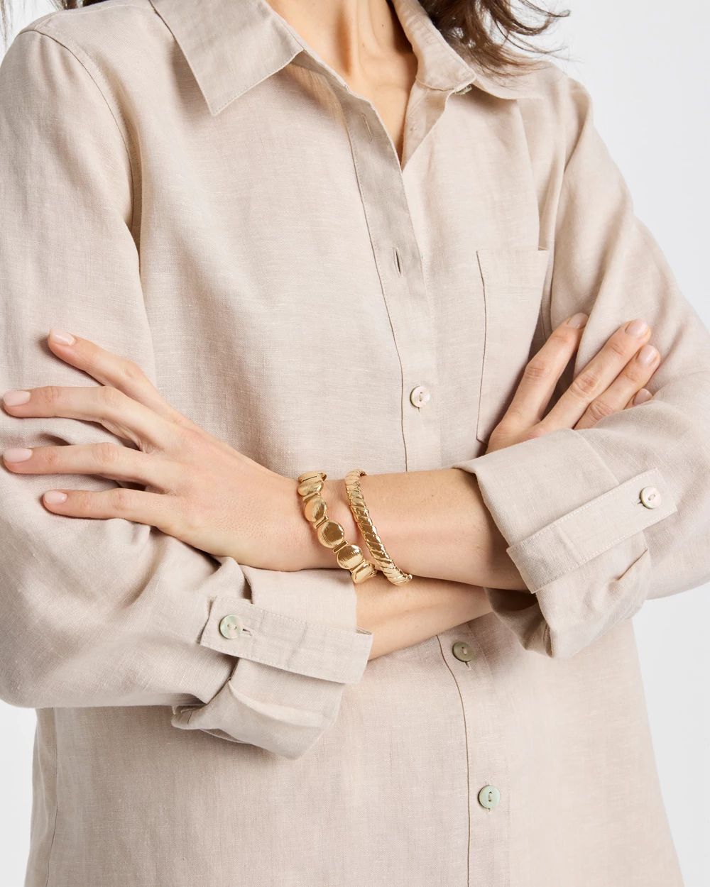 No Iron™ Linen Tunic click to view larger image.