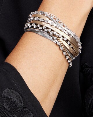 Mixed Metal Magnetic Bracelet
