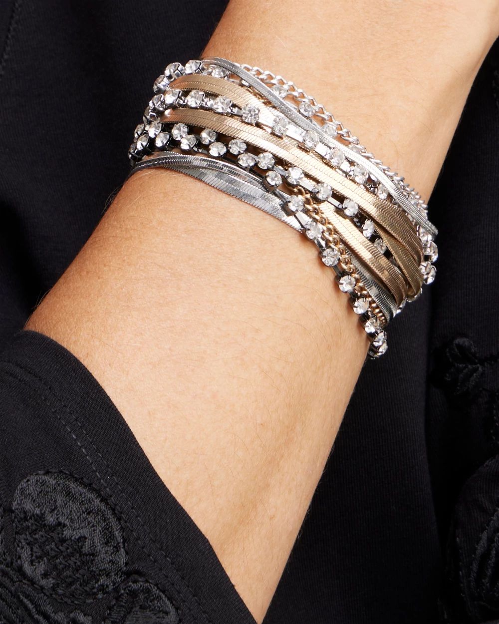 Mixed Metal Magnetic Bracelet