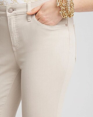 So Slimming Girlfriend Ankle Jeans click to view larger image.