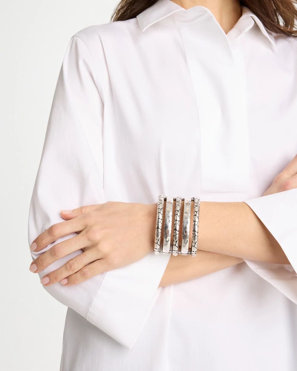 Silver Island Metals Cuff Bracelet click to view larger image.