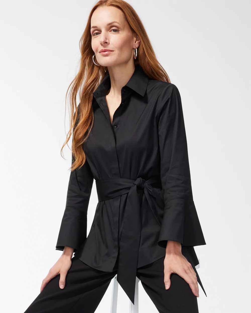 Black Label Poplin Tunic
