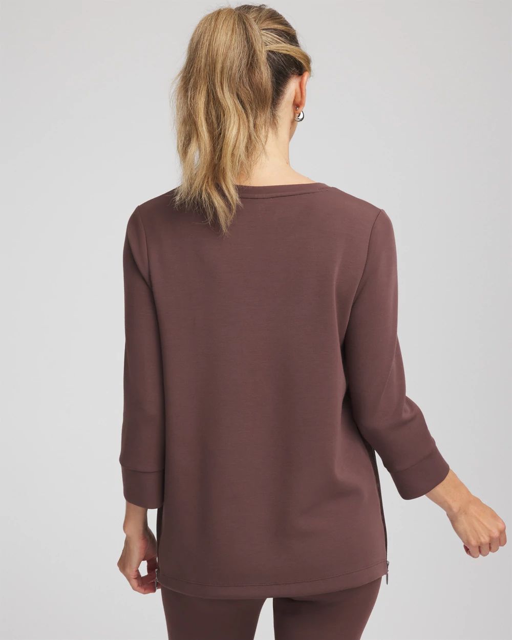 Zenergy® Scuba Satin-Trim Tunic