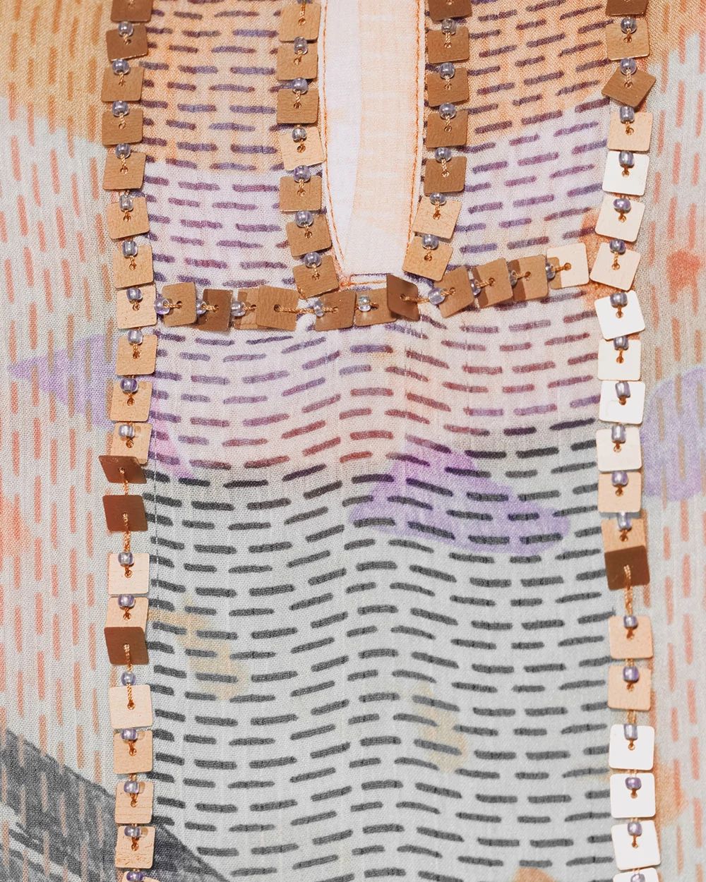 Bead-Embellished Poncho