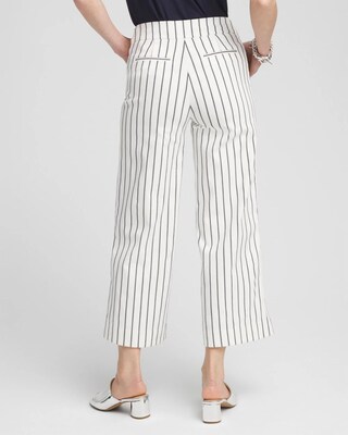 Brigitte Double Stripe Wide Leg Cropped Pants