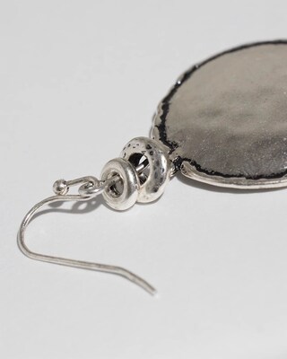 Tayla Drop Silver Earrings click to view larger image.