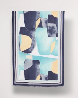 Artisanal Patch Oblong Scarf click to view larger image.