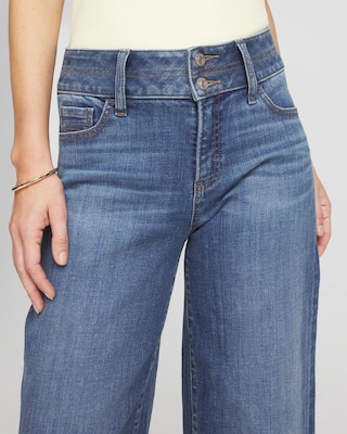 Double Stitch Wide-Leg Cropped Pants click to view larger image.