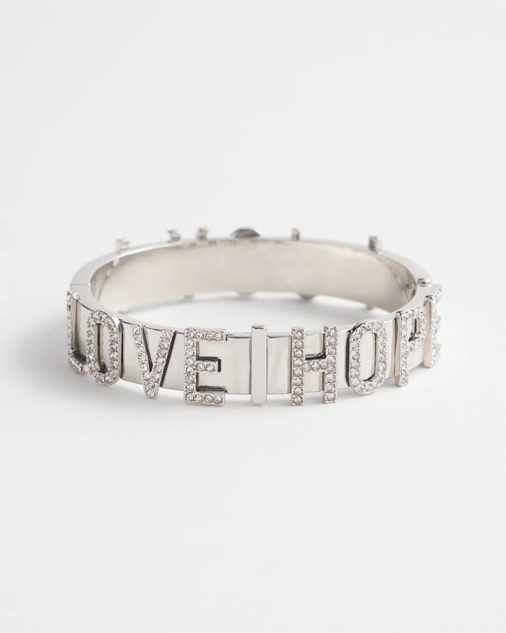 Love Hope Pavé Bangle Bracelet