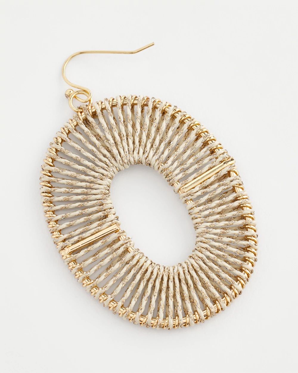No Droop® Metallic Thread Wrapped Earrings