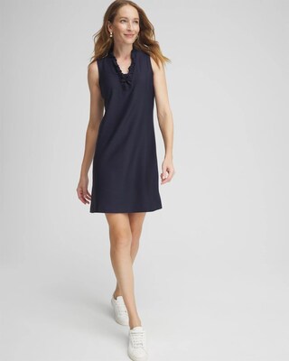Zenergy® UPF V-Neck Ruffle Dress