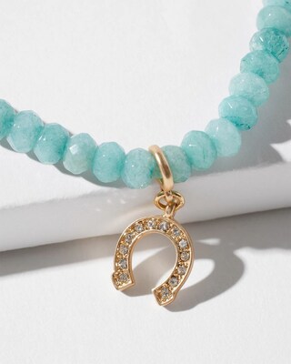 Horseshoe Drop Off Stretch Bracelet