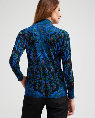 ECOVERO Medallion Turtleneck Sweater