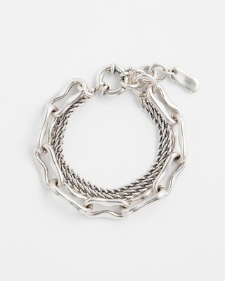 Silver Tone Chain Bracelet