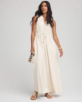 Sleeveless Tweed Maxi Dress click to view larger image.