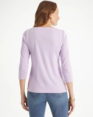 Pima 3/4 Sleeve Tee click to view larger image.