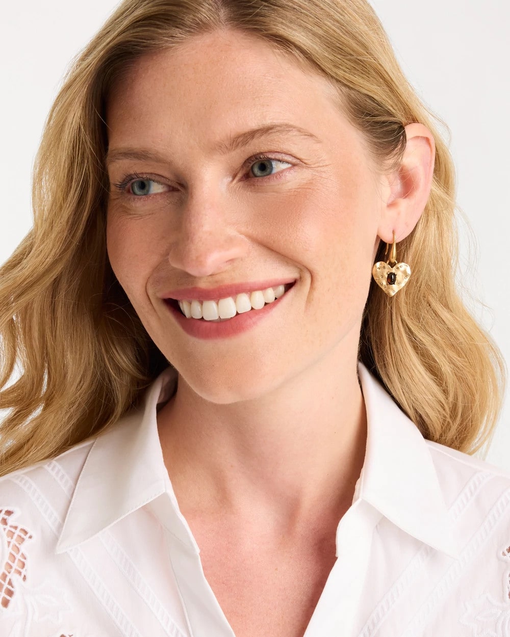 Textured Heart Earrings