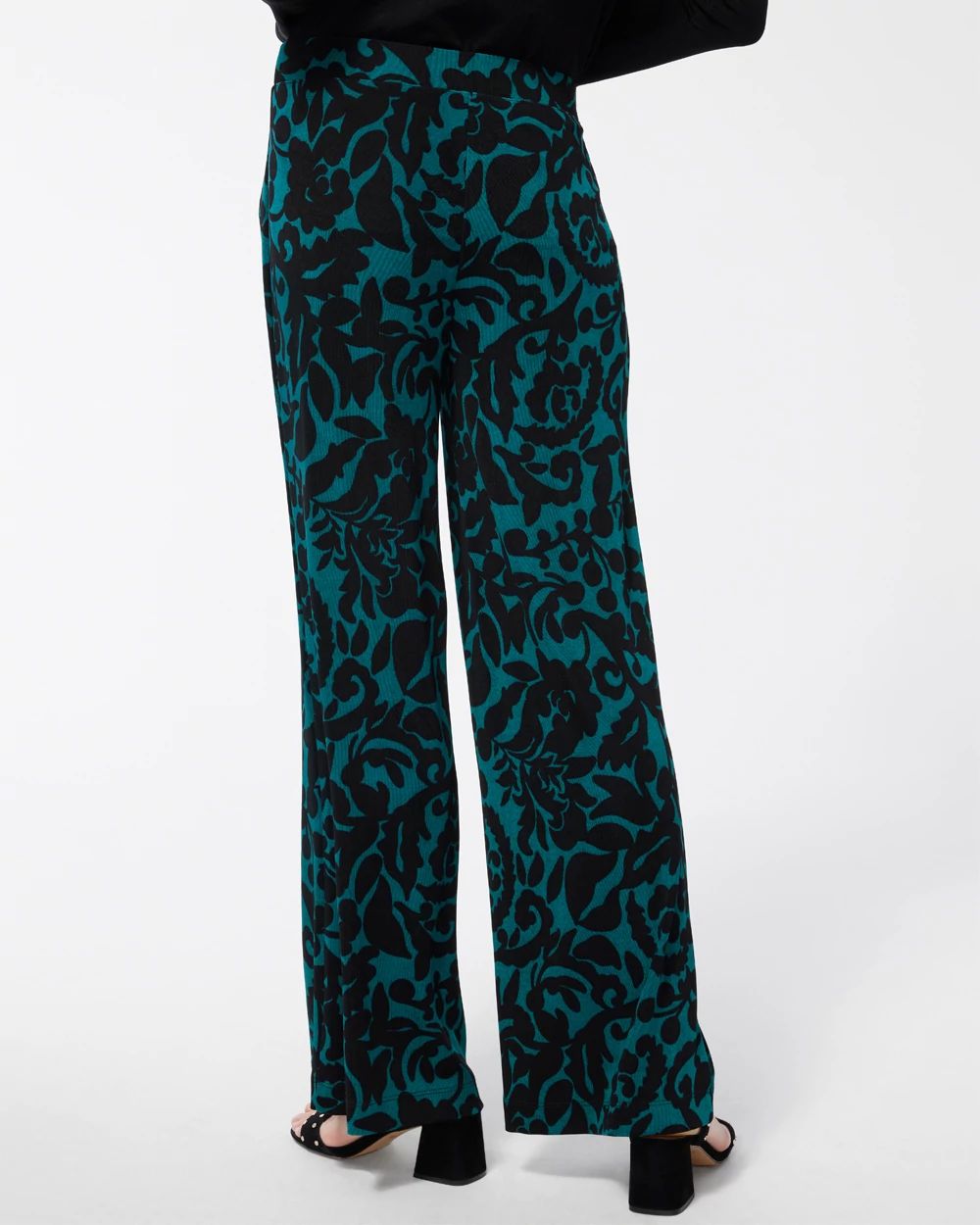Travelers Foliage Wide Leg Ankle Pants