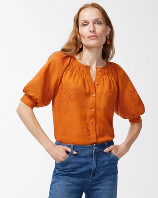 Cutwork Blouse