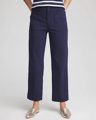 Emme Four Pocket Straight Cropped Pants