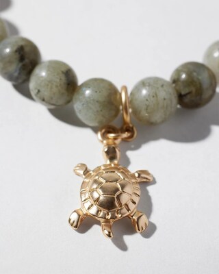 Turtle Drop Off Stretch Bracelet