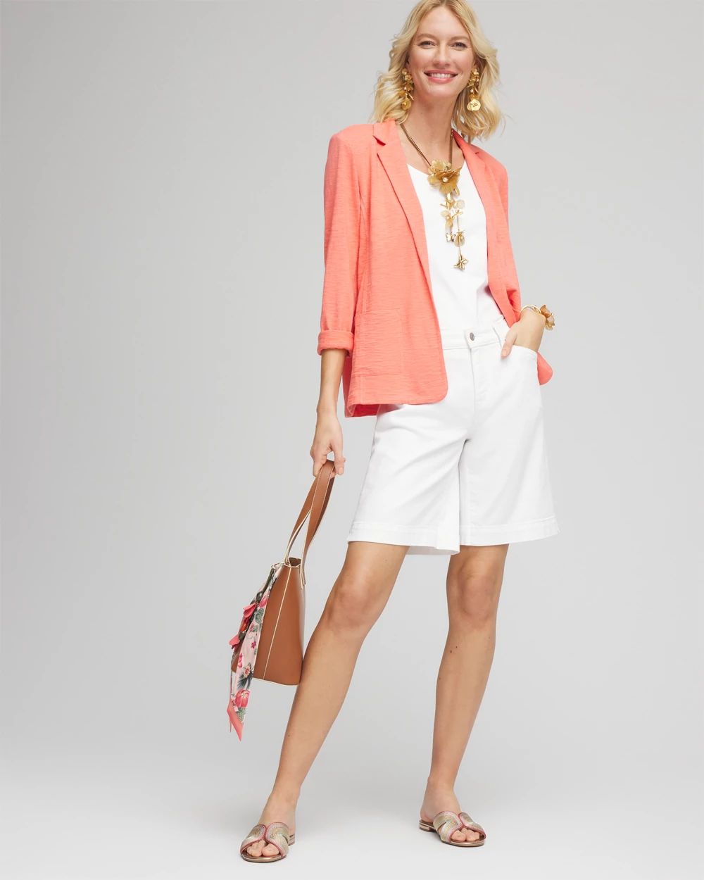 Slub Knit Blazer