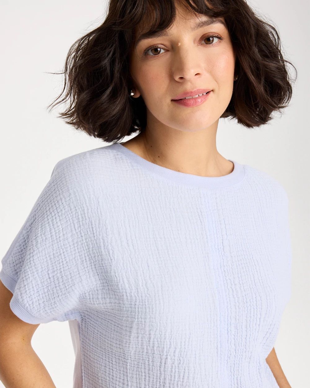 Zenergy® Gauze French Terry Tee click to view larger image.