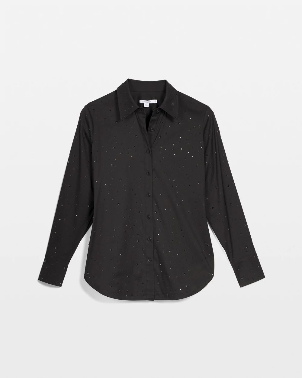 Sparkle Embellished Poplin Shirt click to view larger image.