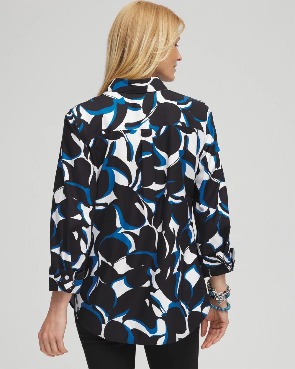 No Iron™ Abstract Print Shirt