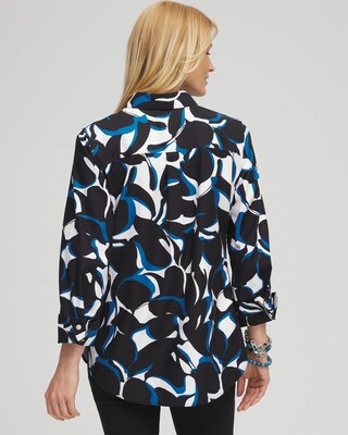 No Iron™ Abstract Print Shirt