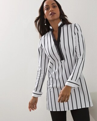 No-Iron Striped Tunic
