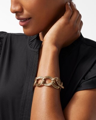 Gold Tone Link Bracelet