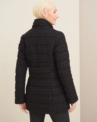 Sparkle Tweed Quilted Jacket