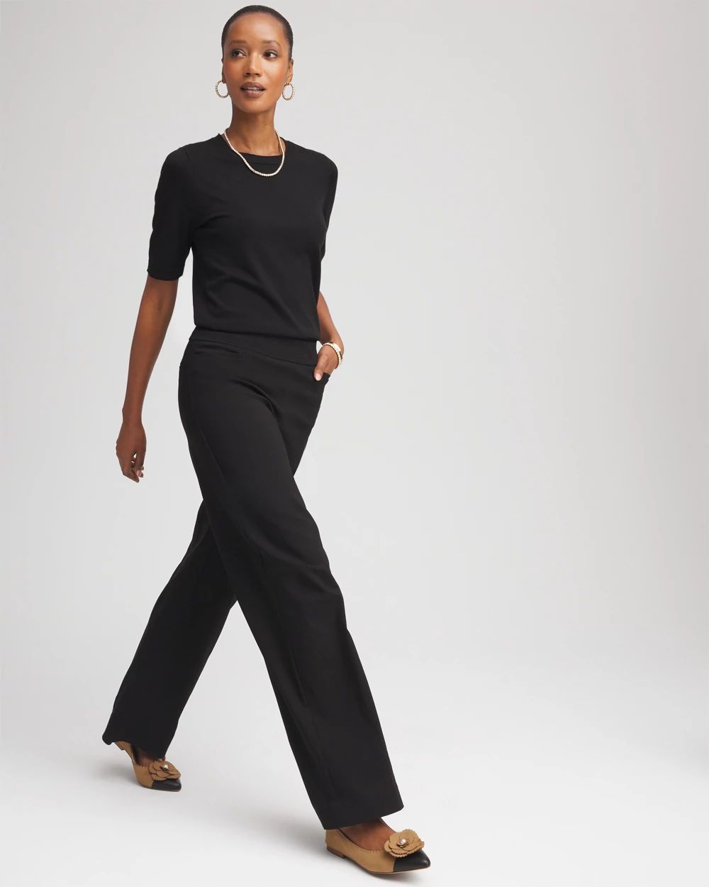 Brigitte™ Slim Wide-Leg Pants