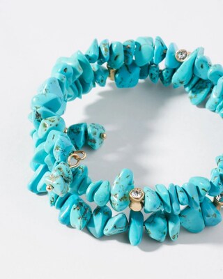 Turquoise Coil Bracelet