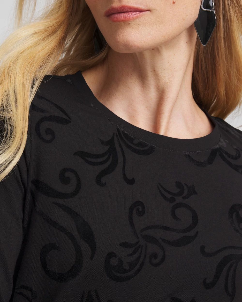 Touch of Cool™ Flocked Long Sleeve Layering Tee